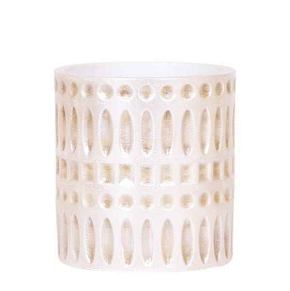 Image of Mosaik Ziertopf – Ø9cm – Eleganter Blumentopf mit goldenen Mosaikdetails – Pflanztopf für Sukkulenten & kleine Pflanzen