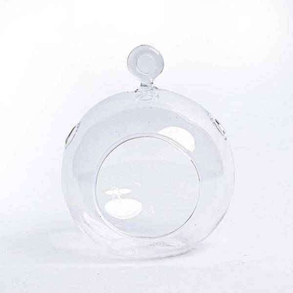 Image of Weihnachtsbaumkugeln aus Glas – 3er – Set – Transparent – Mit Aufhänger – Ø10,5cm – H8cm – Edle Weihnachtsdekoration-1