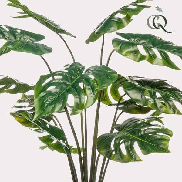 Image of Kunstpflanze Monstera Deliciosa ↕95cm – künstliche Grünpflanze für Wohnzimmer, Büro, Flur & pflegeleichte Deko-2