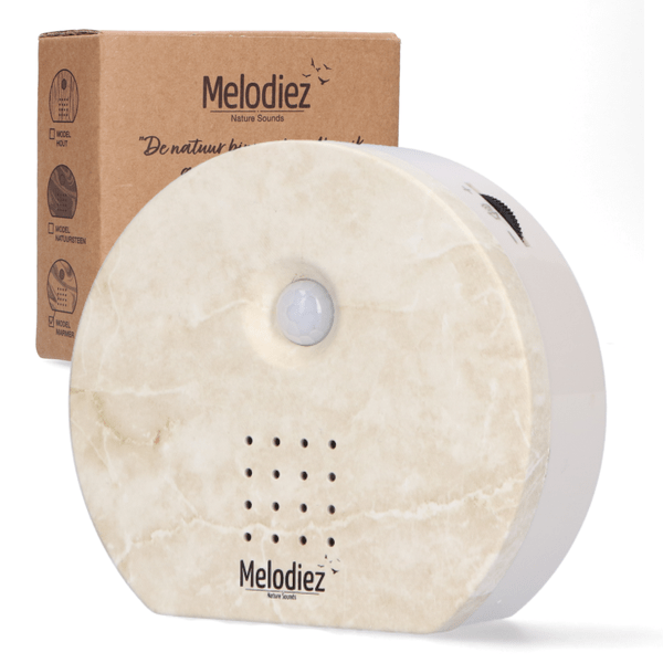 Image of Melodiez Spieluhr Naturstein – Melody Nature Box – Klangbox mit Bewegungsmelder – Vogelgesang, Meeresrauschen & Dschungelklänge-0
