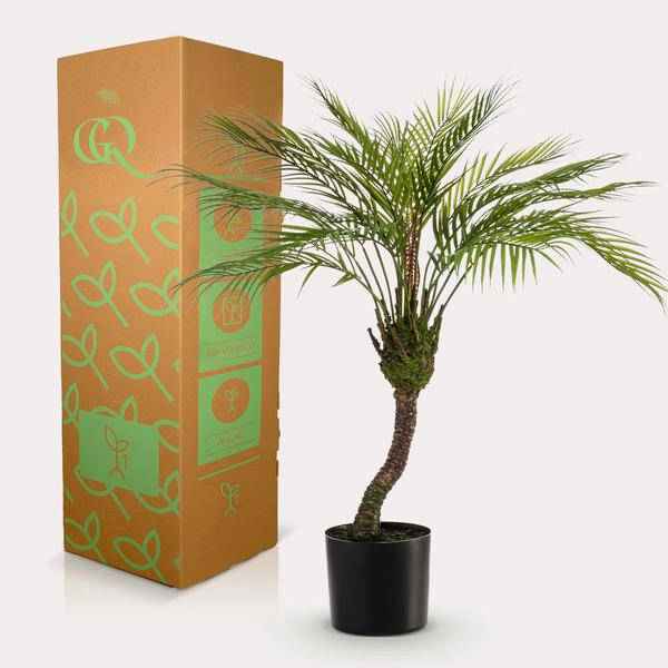 Image of Kunstpflanze Chamaedorea Elegans – Bergpalme – 85cm – Hochwertige künstliche Palme mit naturgetreuen Wedeln – Immergrüne Dekopflanze – Pflegefrei & langlebig-3