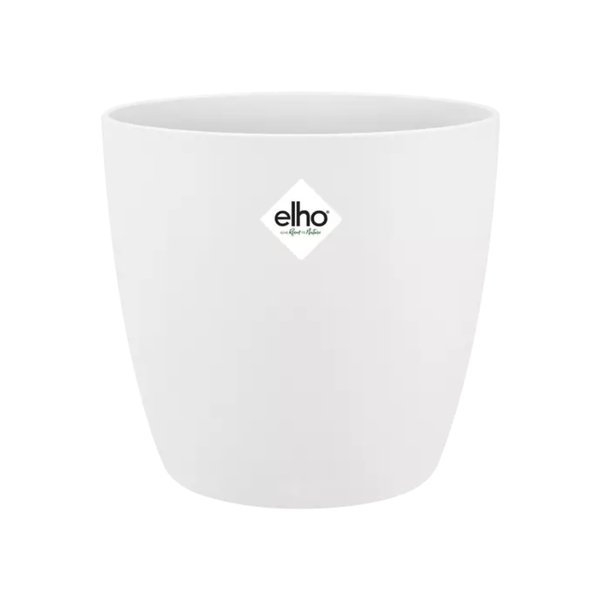 Image of Pflanztopf Brüssel Rund – Weiß – D18cm – Moderner Blumentopf aus recyceltem Kunststoff – Leicht & robust – Für Innen – und Außenbereich-0