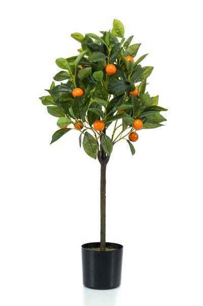Image of Kunstpflanze Citrus Sinensis – Orangenbaum – 75cm – künstlicher Baum mit realistischen Blättern & Früchten – Deko-Pflanze für Zimmer & Büro-0