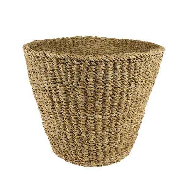 Image of Blumentopf Braun Korb ↕25cm – moderner Pflanztopf für Zimmerpflanzen, Sukkulenten, Kakteen & Kräuter-0