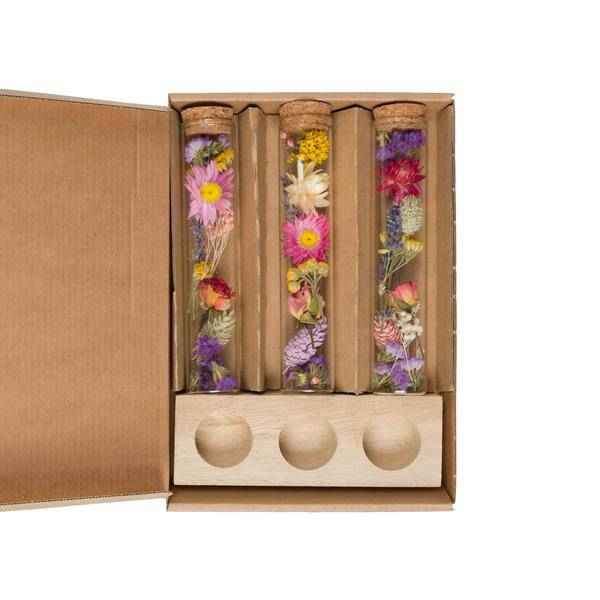 Image of Getrocknete Blumen – Message in a Box Groß – Multi – 8 Stück – Höhe ca. 15cm – Geschenkbox mit Trockenblumen – Dekoration & Geschenkidee-0