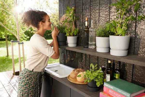 Image of Topf Greenville Rund Grau – Blumentopf D14 x H13 – Moderner Pflanztopf für Indoor & Outdoor – Nachhaltig & stilvoll-2