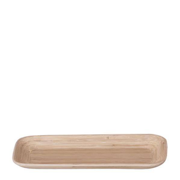 Image of Ovales Tablett aus Bambus – 30cm – Natur – Deko für Pflanzen & Wohnaccessoires – Handlich & stilvoll – Ideal für Blumentöpfe & Pflanzensets-0