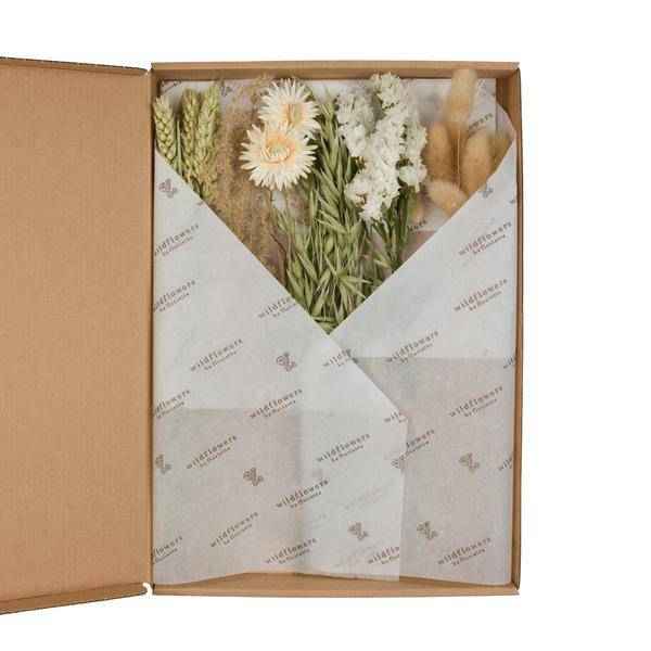 Image of Getrocknete Blumen Natur – 5er Set – Trockenblumen Bouquet ca. 30cm – Dekoration ohne Pflege – Farben Gelb, Lavendel & Creme – Nachhaltige Wohn-0