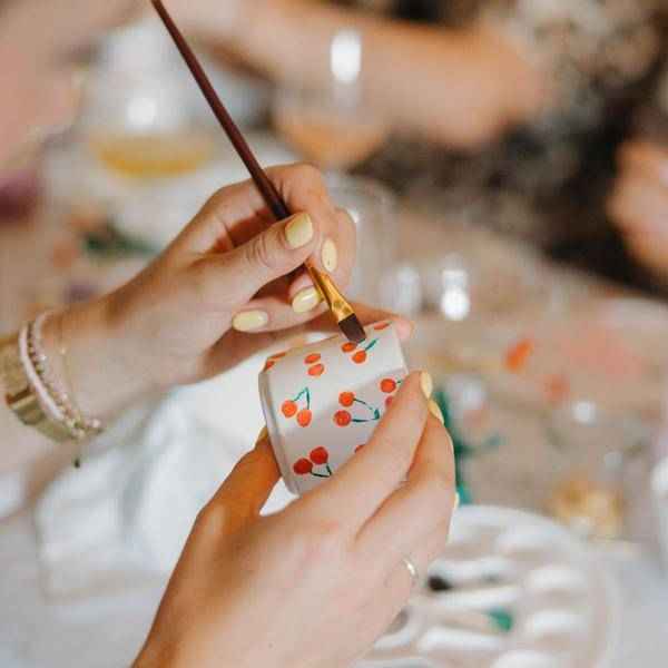 Image of Malset Blumentöpfe bemalen mit Orchideen & Sukkulenten – DIY Kreativset für mindestens 4 Personen – Bastelset für Kinder & Erwachsene