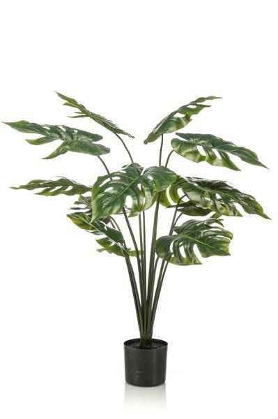 Image of Kunstpflanze Monstera Deliciosa ↕95cm – künstliche Grünpflanze für Wohnzimmer, Büro, Flur & pflegeleichte Deko-0