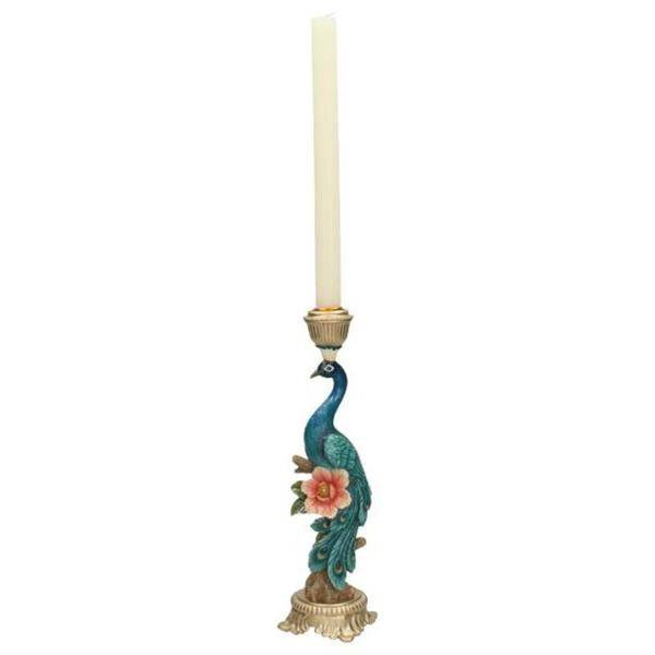 Image of Kerzenständer Peacock Multi – Bunte Dekoration – 29cm Höhe – Eleganter Kerzenhalter für Innen & Außen – Stilvolles Ambiente mit farbenfrohem Design-2