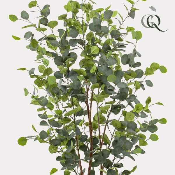 Image of Kunstpflanze Eukalyptusbaum – Blue Gum Tree – ca. 140cm hoch – Täuschend echt & pflegefrei – Für Wohnzimmer, Büro & dunkle Räume-4