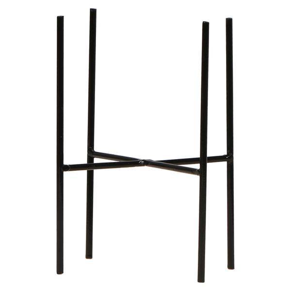 Image of Pflanzenständer Metall Schwarz – Ø12cm – Höhenverstellbarer Pflanzenfuß 18,5cm – Deko – Halter für Zimmerpflanzen – Stilvolle Pflanzen – Erhöhung-0