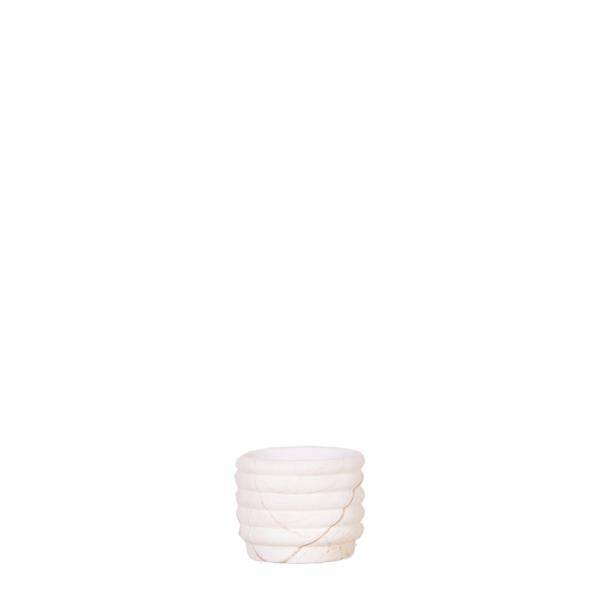 Image of Dekotopf Marmor – Hell – Ø6cm – Eleganter Keramik Blumentopf in Marmoroptik – Zeitloses Design – Für Mini-Pflanzen, Sukkulenten & Kakteen-0