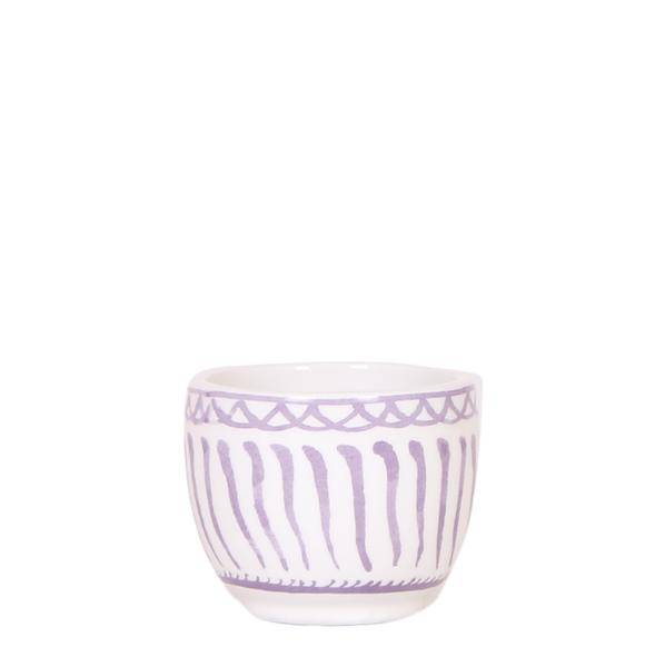 Image of Topf Granada – Flieder – Ø6cm – Dekorativer Blumentopf aus glasierter Keramik – Mediterraner Stil – Pflanzgefäß für Zimmerpflanzen, Sukkulenten & Deko-0