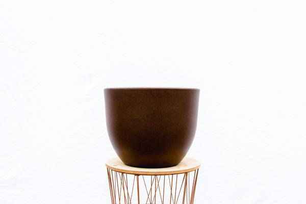 Image of Pflanztopf Eggy – Bronze – D65cm x H51cm – Blumentopf in Ei – Form – Mit Wasserablauf – Für Innen – & Außenbereiche – Dekotopf für große Zimmer