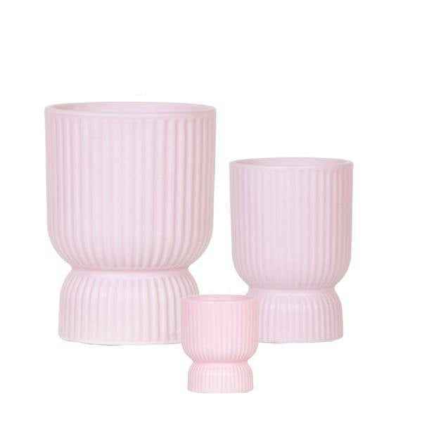 Image of Kombi-Angebot Diabolo Topf – Rosa – 3er-Set Ø6cm, Ø9cm & Ø12cm – Moderne Dekotöpfe im zeitlosen Design – Pflanzentöpfe für Zimmerpflanzen, Sukkulenten & Kakteen-0