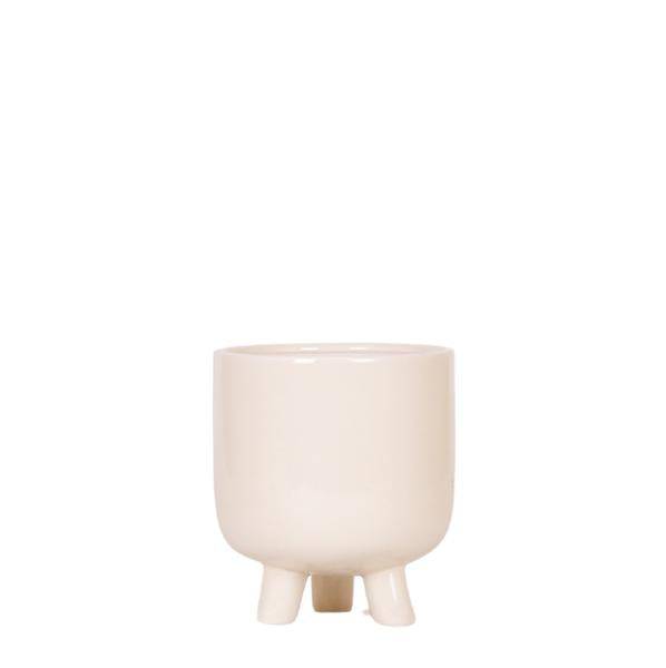 Image of Keramik Blumentopf Travertin – Pflanztopf für Zimmerpflanzen – Ø12cm – Übertopf in Naturstein – Optik – Stilvolle Deko – Pflegeleicht & langlebig-0