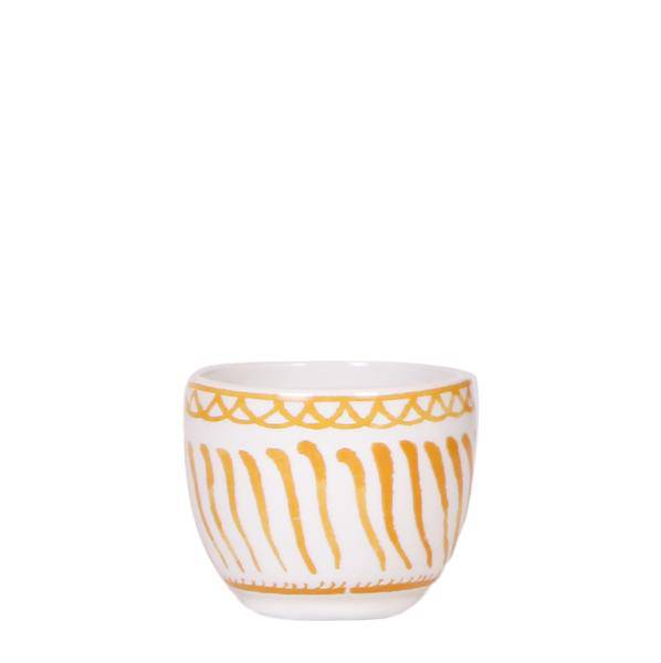Image of Topf Granada – Orange – Ø6cm – Blumentopf aus glasierter Keramik – Mediterraner Stil – Pflanzgefäß für Zimmerpflanzen, Sukkulenten & Kräuter-0