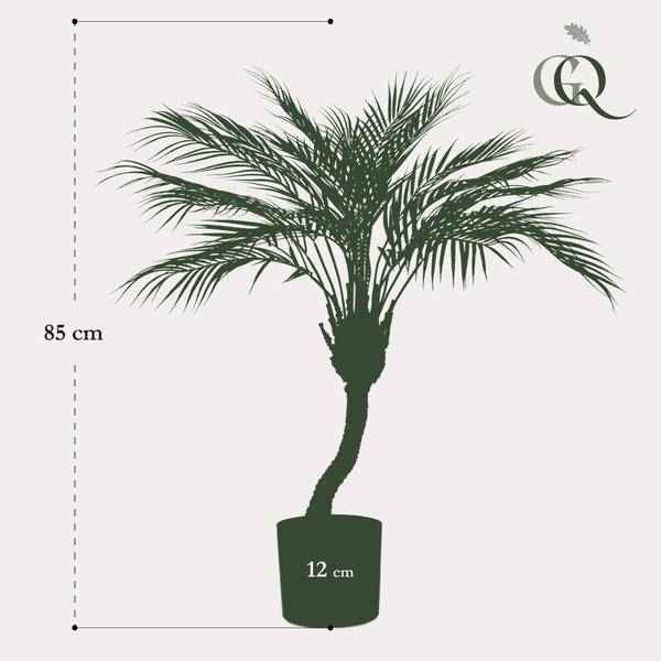 Image of Kunstpflanze Chamaedorea Elegans – Bergpalme – 85cm – Hochwertige künstliche Palme mit naturgetreuen Wedeln – Immergrüne Dekopflanze – Pflegefrei & langlebig-4
