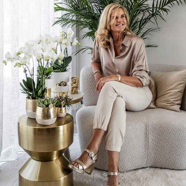 Image of Keramik Blumentopf Gold – Mini – Pflanztopf Ø6cm – Glänzender Übertopf für kleine Zimmerpflanzen, Sukkulenten & Kakteen – Stilvolles Pflanzgefäß