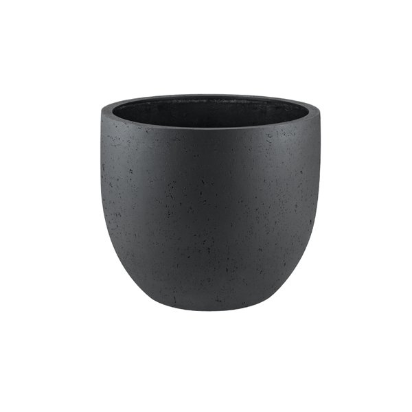 Image of Pflanztopf Grigio New Egg – Anthrazit – D45cm x H38cm – Moderner Blumentopf in Betonoptik – Mit Wasserablauf – Für Innen & überdachte Außenbereiche-0