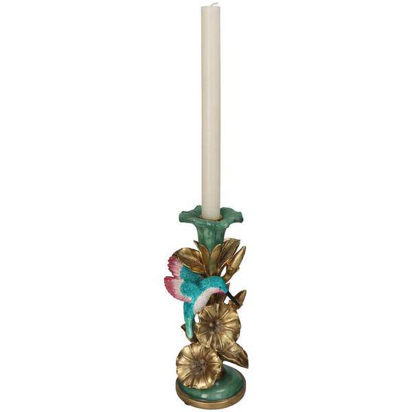 Image of Kerzenständer Kolibri – 26 cm – Detaillierter Kerzenhalter Vogel-Design – Bunte Tischdekoration-1