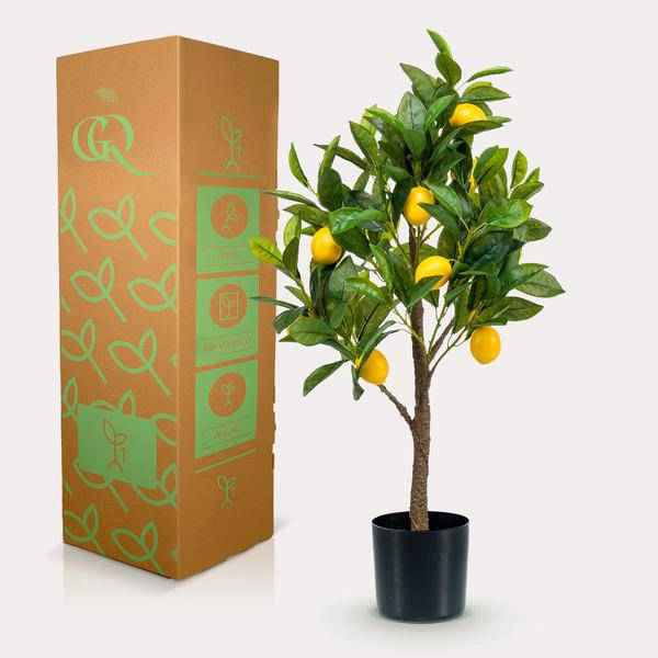 Image of Kunstpflanze Citrus Limonia – Zitronenbaum – 72cm – künstlicher Baum mit realistischen Blättern & Früchten – Deko-Pflanze für Zimmer & Büro
