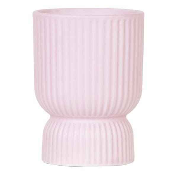 Image of Übertopf Rosa Keramik Ø12cm – moderner Pflanztopf für Zimmerpflanzen, Sukkulenten, Kakteen & Kräuter-0