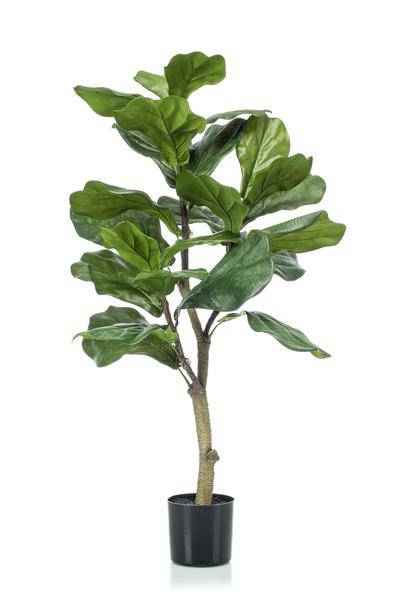 Image of Kunstpflanze Ficus Lyrata – Geigen – Feige – 90cm – künstliche Pflanze mit realistischen Blättern – Deko-Pflanze für Zimmer & Büro – pflegefrei