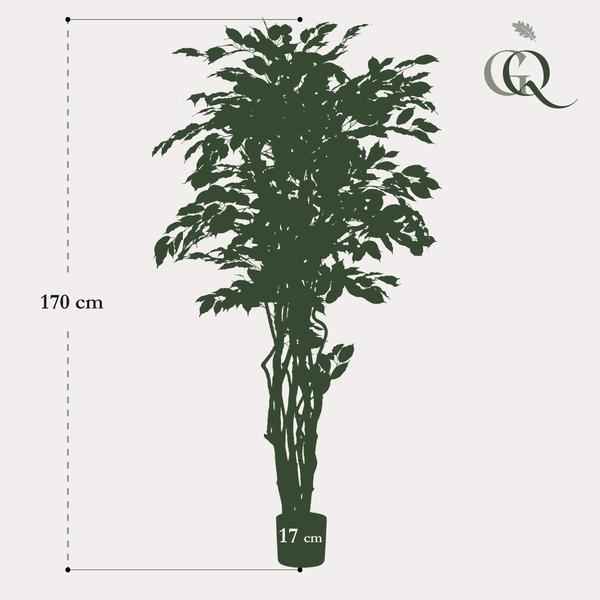 Image of Ficus Liana – Künstliche Zimmerpflanze – ↕170cm – Realistische Stiefmütterchen – Pflanze – Dekoration für Wohnzimmer, Flur & Wintergarten-3