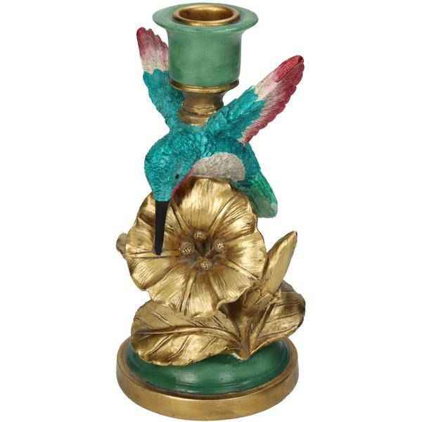Image of Kerzenständer Kolibri – 17cm – Kompakter Vogel – Kerzenhalter – Verspieltes Design für Tisch & Regal-0
