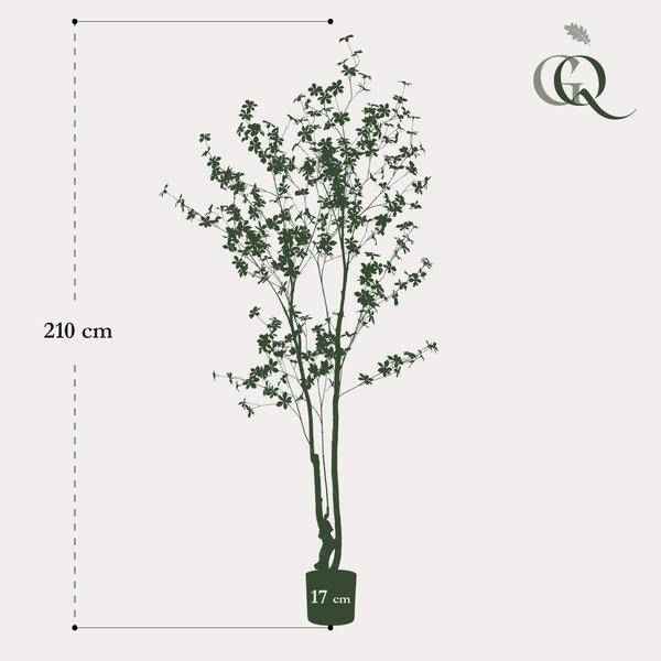 Image of Kunstpflanze Tropaeolum speciosum – Ostindische Kirsche – 210cm – Realistischer Kunstbaum – Pflegefrei – Für Büro, Wohnzimmer & Wintergarten – Look-4