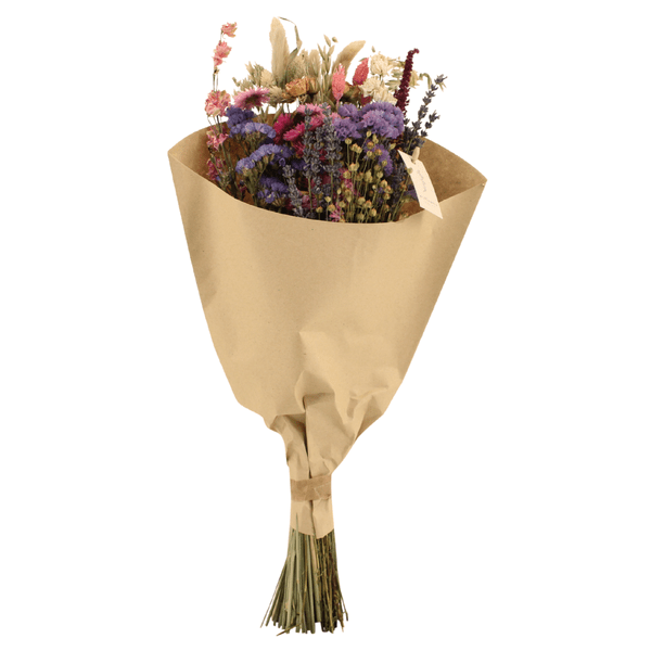 Image of Trockenblumenstrauß – Feldblumen Rosa – Ø20cm ↕50cm – Getrocknete Blumen – Romantisch & Natürlich – Dekostrauß für Innenräume-0