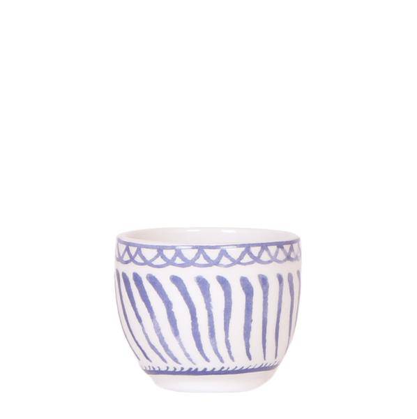 Image of Dekotopf Granada – Blau – Ø6cm – Mediterraner Keramik Blumentopf in glänzender Glasur – Klassisches Design – Für Zimmerpflanzen & Sukkulenten-0
