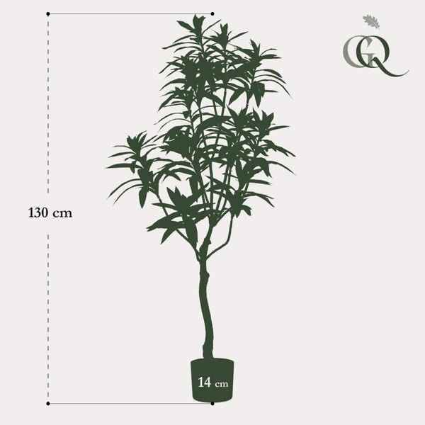 Image of Kunstpflanze Dracaena ↕130cm – künstliche Grünpflanze für Wohnzimmer, Büro, Flur & pflegeleichte Deko