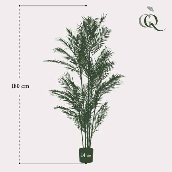 Image of Kunstpflanze Chamaedorea Elegans ↕180cm – künstliche Grünpflanze für Wohnzimmer, Büro, Flur & pflegeleichte Deko-4