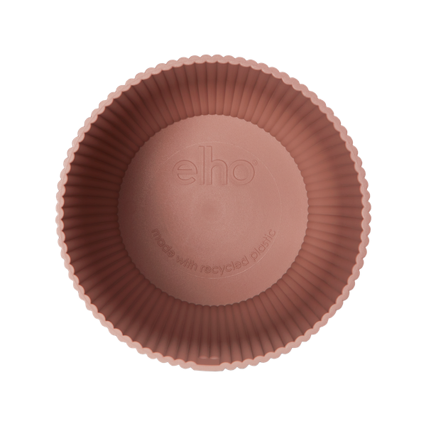 Image of Pflanztopf Vibes Fold – Rosa – D25cm x H23cm – Blumentopf mit Rillenstruktur – Mit Wasserablauf – Übertopf für große Zimmerpflanzen-2