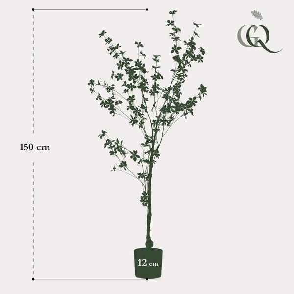 Image of Kunstpflanze Tropaeolum Speciosum – Ostindische Kirsche – 150cm – künstliche Pflanze mit naturgetreuen Blättern – Deko-Pflanze für Zimmer & Büro-4