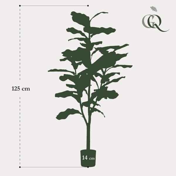 Image of Kunstpflanze Ficus Lyrata – Geigen – Feige – 120cm – künstliche Pflanze mit realistischen Blättern – Deko-Pflanze für Zimmer & Büro – pflegefrei-4