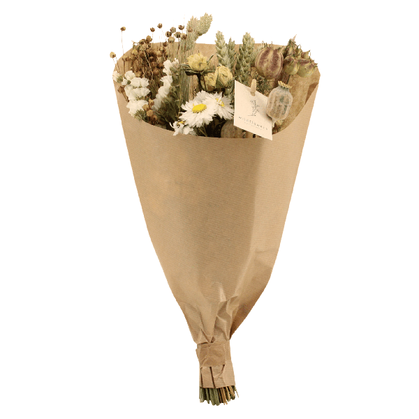 Image of Trockenblumen Feldblumenstrauß Natürlich – Blumenstrauß – Ø15cm ↕35cm – Natürliche Farben – Getrocknete Blumen – Nachhaltige Deko – Pflegefrei-0