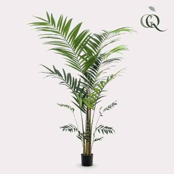 Image of Kunstpflanze Kentia Palme – ca. 210cm hoch – XXL künstliche Kentiapalme mit großen Wedeln – Tropische Zimmerpflanze für Zimmer & Büro