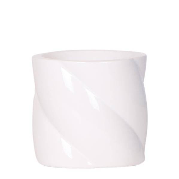Image of Candy Blumentopf Weiß Ø9cm – Keramiktopf in runder Form – Pflanzentopf für Orchideen, Sukkulenten & Zimmerpflanzen-0