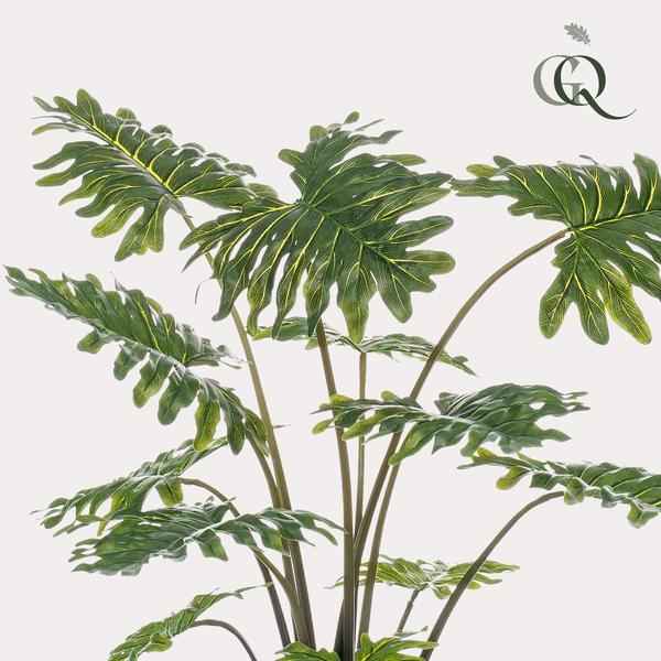 Image of Kunstpflanze Philodendron – 80cm – Realistische Zimmerpflanze – Pflegefrei – Flexibel formbar – Für Wohnzimmer, Büro & Hängeampel – Tropischer Look-2