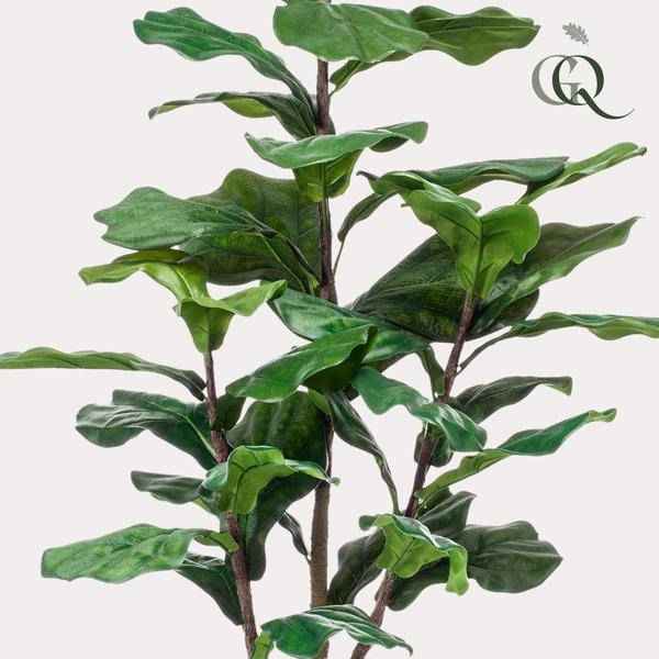 Image of Kunstpflanze Ficus Lyrata – Geigen – Feige – 120cm – künstliche Pflanze mit realistischen Blättern – Deko-Pflanze für Zimmer & Büro – pflegefrei-2