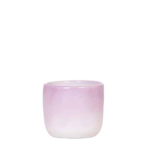 Image of Gradience Übertopf Rosa – Ø6cm – Blumentopf mit Farbverlauf – Glänzender Keramiktopf für Sukkulenten & Mini – Orchideen-0