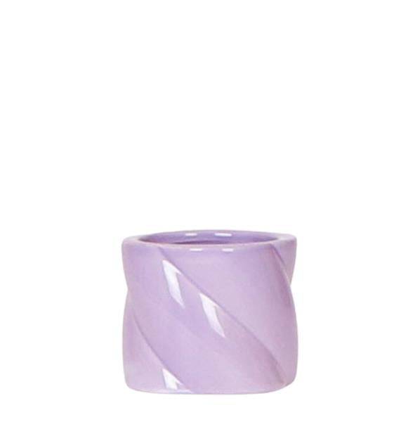 Image of Dekotopf Candy – Flieder – Ø6cm – Farbiger Keramik Blumentopf in glänzender Optik – Runde Form – Für Mini – Orchideen, Sukkulenten & Zimmerpflanzen-0