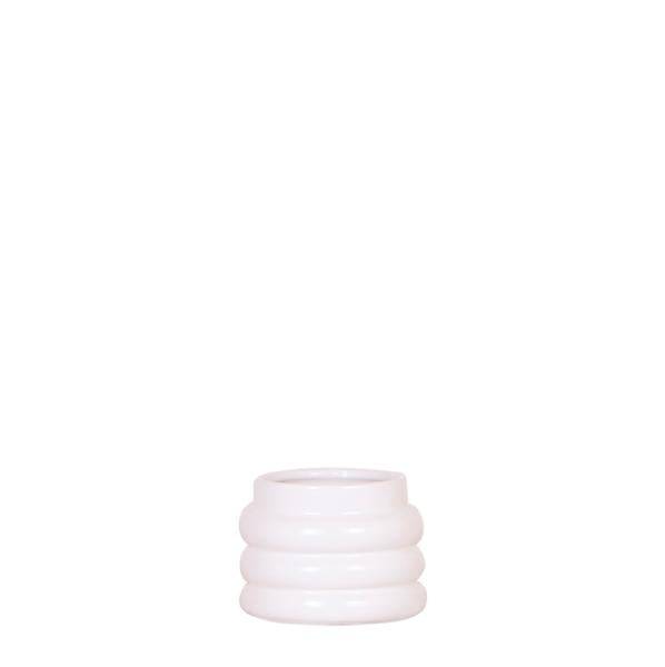Image of Blumentopf Bubble – Weiß – Ø6cm – Keramik Dekotopf mit strukturierter Oberfläche – Stilvoller Mini – Pflanztopf für Sukkulenten & Zimmerpflanzen-0