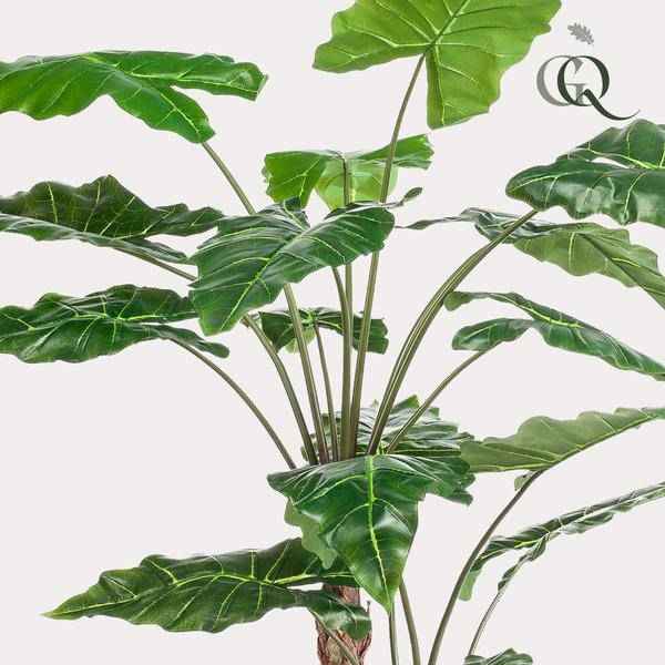 Image of Kunstpflanze Alocasia ↕180cm – künstliche Grünpflanze für Wohnzimmer, Büro, Flur & pflegeleichte Deko-2