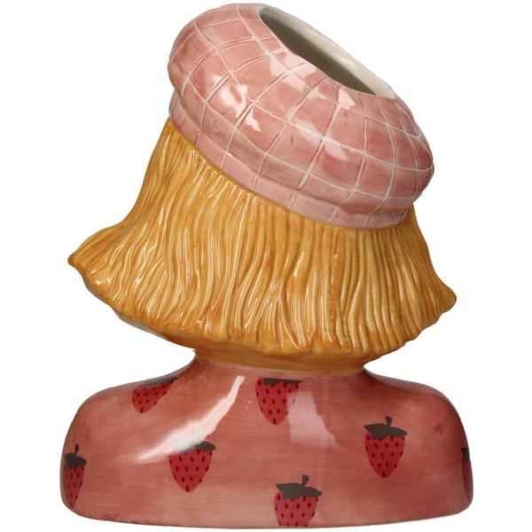 Image of Vase Girl Strawberry – Pink Tontopf – ↑24cm – Verspielte Deko – Vase – Für Blumen & Wohnraum – Charmantes Design-3